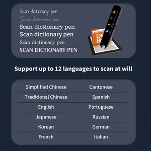 SCAN READER PEN SCAN TRADUCTION COUR LES MOTS ÉLÉPOSSANTS POUR LES LANGUES - Bild 1 von 12