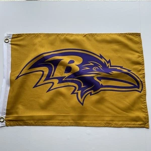 Official 2016 Baltimore Ravens Color Rush Gold Flag 21” X 14” - Picture 1 of 4