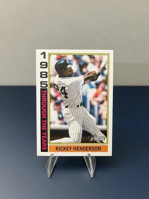 Lámina de plata Rickey Henderson 2025 Topps Heritage Through the Years #TTY-8 Foto 1 de 2