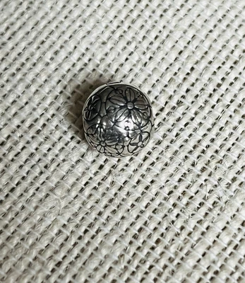 Genuine Pandora Bracelet Charm Silver Solid Clip Flower Charm S925 ALE - Image 1 of 4