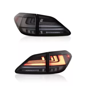 Fits 2009-2014 Lexus RX350 RX450 Sequential LED Tail Lights Smoky Rear Lamps L+R - Foto 1 di 16