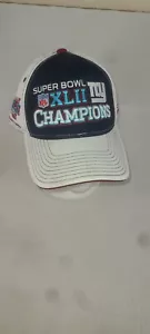 Superbowl XLII NY Giants Mütze verstellbarer Riemen hinten weiß von Reebok - Bild 1 von 6