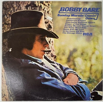 Bobby Bare Sunday Mornin' Comin' Down Vinyl LP Record Excellent Condition - Image 1 of 4