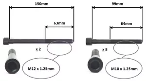 CYLINDER HEAD BOLT SET for KIA CERATO LD SEDAN 2004-09 2.0L G4GC I4 16V DOHC VVT - Picture 1 of 1