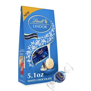 LINDOR Cookies and Creme White Chocolate Candy Truffles, Chocolates with Smooth, - Picture 1 of 7