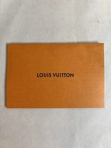 Louis Vuitton Medium Size Gift Certificate Orange Brown 5 1/2"x3 1/2" - Picture 1 of 6