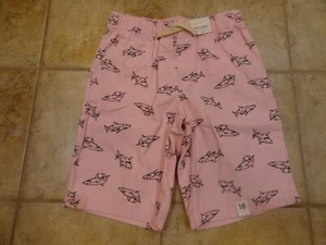 Pantaloncini jogger rosa ragazzo taglia 16 con squali neri di Arizona **nuovi con etichette** - Foto 1 di 3