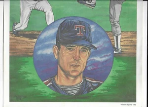 LITOGRAFÍA A COLOR NOLAN RYAN 1992 DE JOHN MC LIMPIA, DE CLÁSICOS DEPORTIVOS - Imagen 1 de 2