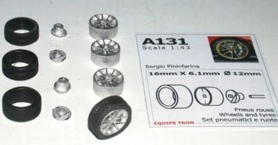 RUOTE 1/43 FERRARI 458 - SERGIO ecc   TRON  A131 - Immagine 1 di 2