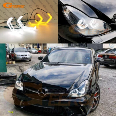 Kit ojos de ángel LED estilo icónico para Mercedes Benz CLS W219 C219 Concept M4 Foto 1 de 4