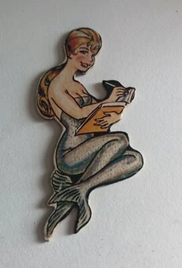 VINTAGE Mermaid writing puzzle piece - Picture 1 of 2