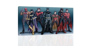 Batman And Company - CANVAS OR PRINT WALL ART - Picture 1 of 2
