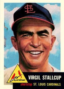 Virgil Stallcup 180 1991 Topps Archives '53 (1953 Reprint)