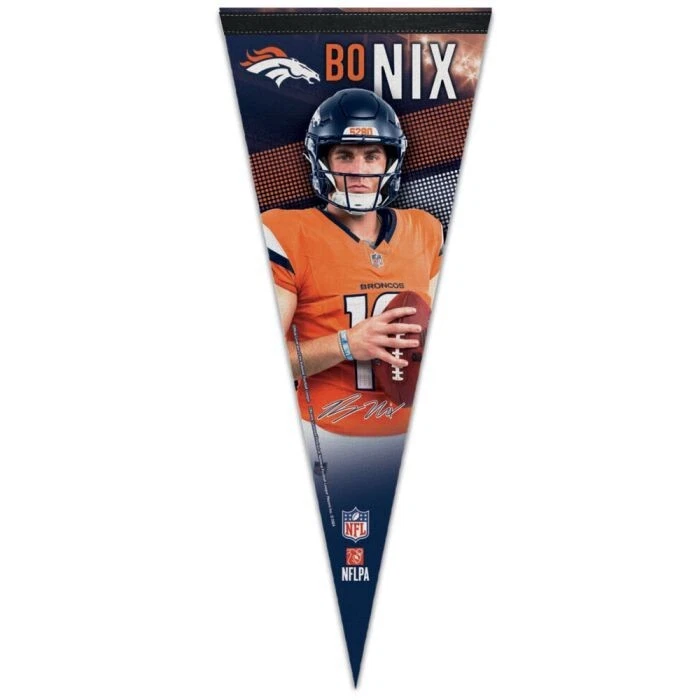BO NIX DENVER BRONCOS BANDERÍN CALIDAD PREMIUM 12"X30" BANNER CON LICENCIA NFL Foto 1 de 1