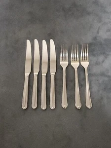 7 piece Mikasa CLASSICO SATIN Stainless Flatware - Picture 1 of 2