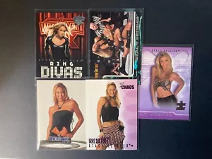 Stacy Keibler Wrestling Card Bundle Lot 5 Cards Fleer WWE WWF - Picture 1 of 1