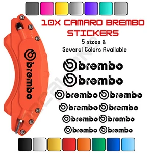 10x Brembo Brake Caliper High Temp Decal Vinyl Sticker Automotive - 5 Sizes - Picture 1 of 3