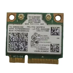 Intel Wireles ac 7260 Mini Pcie wifi Card Bluetooth 4.0 04X6010 04W3814 04X6090 - Picture 1 of 2
