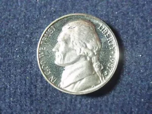 1987-S Jefferson Nickel - DEEP CAMEO PROOF - PR DCAM - Free Shipping - Picture 1 of 2