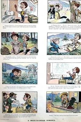 Amor y Romance 1894 INTENTANDO CASARSE RICA HEREDERA FALLA NIÑO VA A LA CÁRCEL Puck Foto 1 de 4