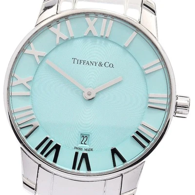 TIFFANY&Co. Atlas 63452807 2 Hand Date blue Dial Quartz Ladies Watch_916543 - Image 1 of 4