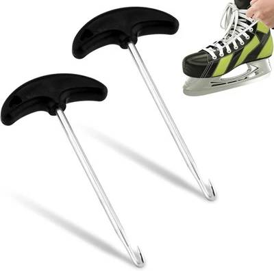 2pcs Lace Tightener, 6.89x3.35in Shoe Tightener Medium, black,silver  - Image 1 of 4