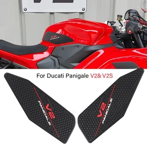 Panigale V2S Fuel Tank pad For Ducati Panigale V2 S Rubber Sticker Knee pads - Picture 1 of 8