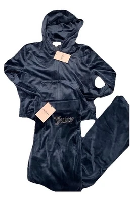 NEW! JUICY COUTURE Velour OG Bling Tracksuit Set Christmas Blue Size LARGE - Image 1 of 4