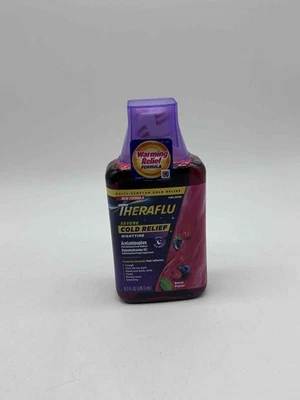 Theraflu Severe Nighttime Syrup - 8.3 fl oz - Berry Flavor (EXP 04/26) - Image 1 of 2