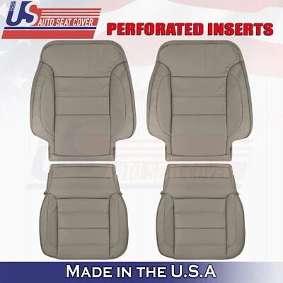 Juego delantero superior e inferior de cubiertas de cuero tostado para GMC Sierra Denali 2014 a 2019 Foto 1 de 4