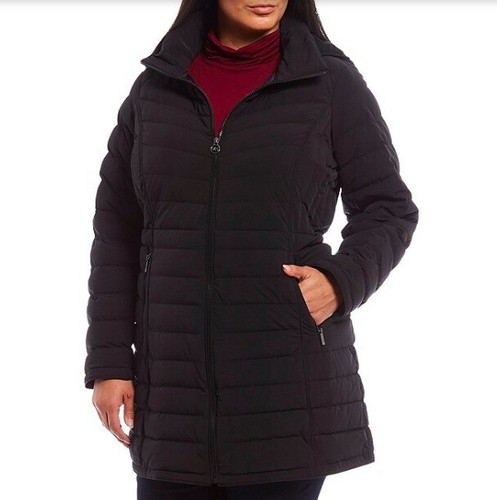 Cappotto trapuntato donna Michael Kors nuovo con etichette piumino imbottito con cappuccio taglie forti 1X