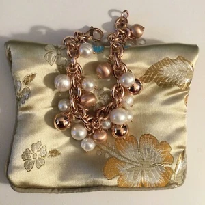 Honora Bronze Italien Süßwasserzuchtperlen Bettelarmband, Länge 8,25 Zoll, NEU - Bild 1 von 6