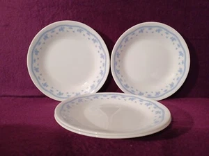 Set Of 4 Corning Corelle Morning Blue Floral 6.75" Bread Salad Desert Plate Dish - Picture 1 of 9