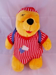 Mattel Winnie the Pooh Plush Doll in Pajamas 14 Inch 1998 Sleepover Stuffed - Foto 1 di 8