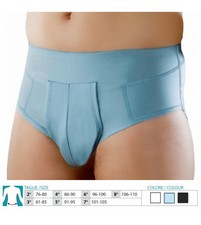 Slip per ernia inguinale in cotone con pelotta interna ORIONE 515