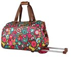 Lily Bloom 22 Inch Designer Carry On Luggage - Satchel Wheeled Duffel Bag