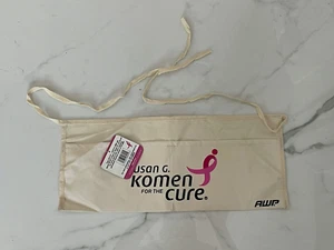 Grembiule AWP SUSAN G. Project 2 tasche in vita rosa o marrone circa 18" x 8" - Foto 1 di 5