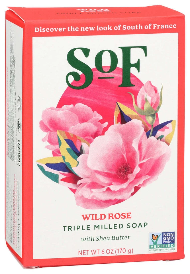 South Of France  Bar Soap Climbing Wild Rose  1 Each  6 Oz - Image 1 of 1