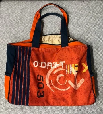 Sun'N'Sand - Bolso de Hombro - 0 Grados Drift 503 Naranja Azul Bolso de Playa 19x12 Foto 1 de 4