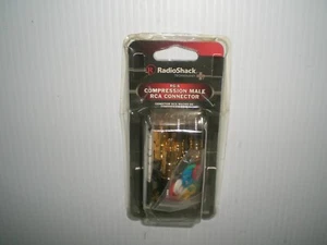 COMPRESSION MALE RCA CONNECTOR RG-6 BY RADIO SHACK PACK WITH 6 - Picture 1 of 6