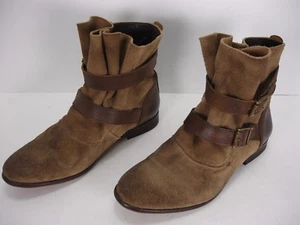 H BY HUDSON STARLEY GAMUZA CORREAS HOLGADOS BOTINES MUJER 37 - Imagen 1 de 11