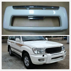 White For Land Cruiser LC100 Lexus LX470 1998-2007 1999 Front Bumper Guard Bar - Picture 1 of 3