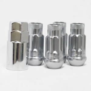 Muteki SR48 Open End Lock Set (12x1.5mm, Set/4, Silver) 32902S 32902SS - Picture 1 of 3