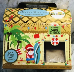 Bakery Bling Designer Ready To Build Cookie Houses Santa’s Surf Shack Kit:30.4oz - Picture 1 of 12