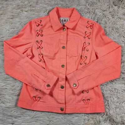 Женская плетеная ковбойская куртка AMI размер средний оранжевый повседневная на пуговицах  - Изображение 1 из 4