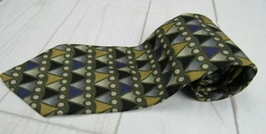 Pavia Krawatte Made in Italy 100% Seide geometrisches Muster - Bild 1 von 4
