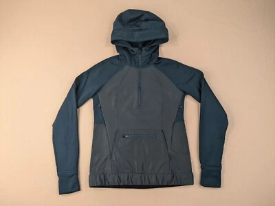 Lululemon Let's Get Visible Hoodie Womens 4 Alberta Lake Blue Green Reflective* - Image 1 of 4