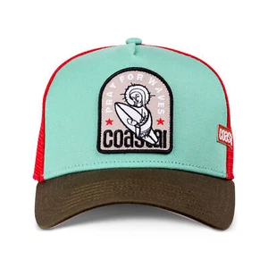 Coastal HFT Trucker Cap Pray for Waves shiny Shilf Basecap Meshcap Kappe Surfen - Picture 1 of 3