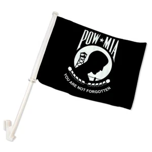 1pc POW-MIA 12x15in Double-Sided Car Flag Military POW-MIA Car Window Display - Picture 1 of 3