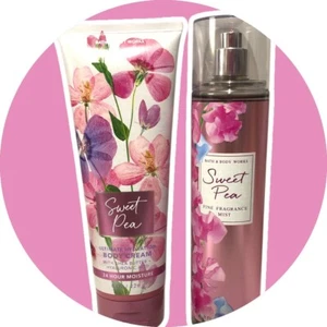 *NEW* SWEET PEA Body Mist And Lotion Set Bath & Body Works ~ SHIPS SAME DAY - Picture 1 of 2